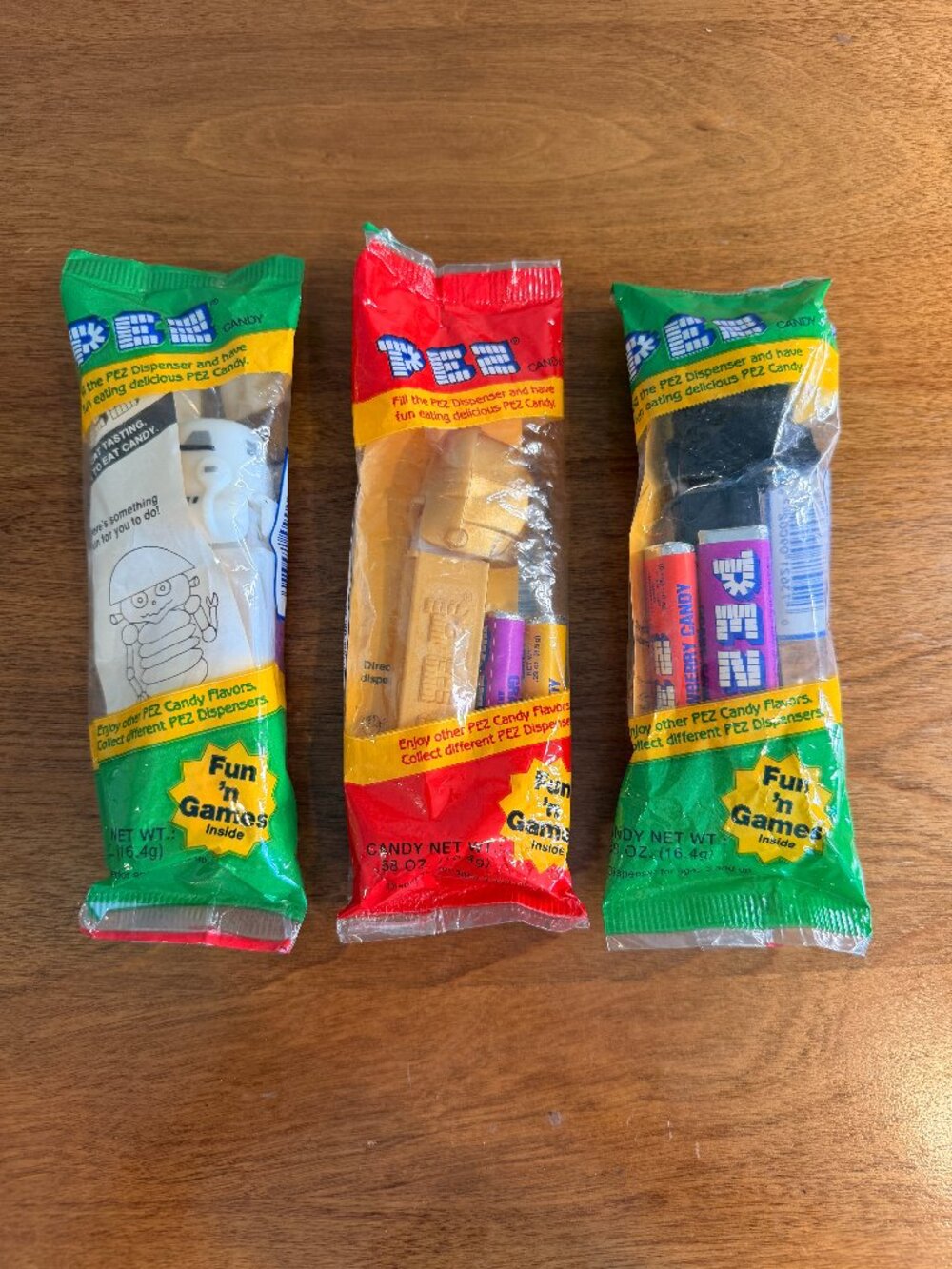 Vtg Lot Of 3 1990s Star Wars PEZ Dispensers C-3PO, Stormtrooper, & Darth Vader
